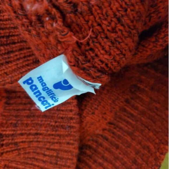 Pancari VTG Wool Sweater Red Color Stars Womens - Picture 4 of 4